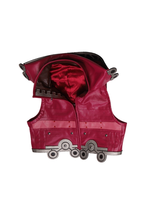 Xenoblade Chronicles Shulk Pink Vest Jacket Set Halloween Cosplay Costume Pink Vest