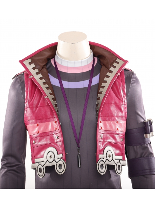 Xenoblade Chronicles Shulk Pink Vest Jacket Set Halloween Cosplay Costume Pink Vest