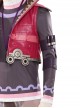 Xenoblade Chronicles Shulk Pink Vest Jacket Set Halloween Cosplay Accessories Arm Guards