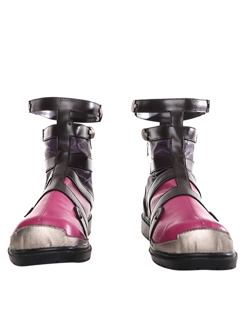 Xenoblade Chronicles Shulk Pink Vest Jacket Set Halloween Cosplay Accessories Shoes
