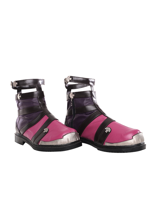 Xenoblade Chronicles Shulk Pink Vest Jacket Set Halloween Cosplay Accessories Shoes