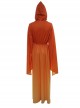 Star Wars Episode I The Phantom Menace Padme Amidala Orange Gradient Dress Halloween Cosplay Costume Orange Gradient Dress