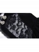 Stand Collar Black Lace Splicing Velvet Bell Sleeves Gothic Shoulder Cape