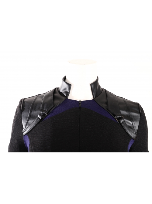 Marvel's Agents Of S.H.I.E.L.D. Quake Daisy Johnson Black Battle Suit Halloween Cosplay Costume Black Top