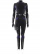 Marvel's Agents Of S.H.I.E.L.D. Quake Daisy Johnson Black Battle Suit Halloween Cosplay Costume Black Top