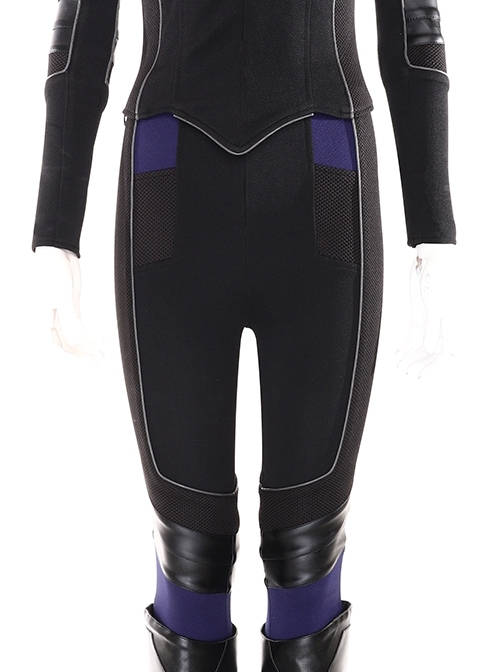 Marvel's Agents Of S.H.I.E.L.D. Quake Daisy Johnson Black Battle Suit Halloween Cosplay Costume Black Trousers