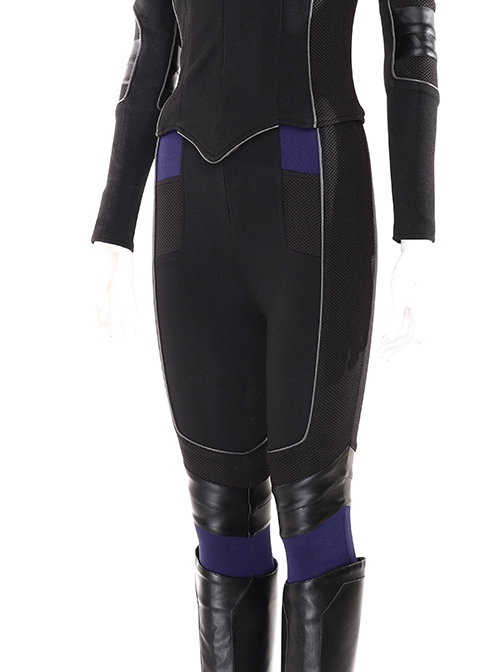 Marvel's Agents Of S.H.I.E.L.D. Quake Daisy Johnson Black Battle Suit Halloween Cosplay Costume Black Trousers