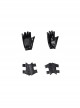 Marvel's Agents Of S.H.I.E.L.D. Quake Daisy Johnson Black Battle Suit Halloween Cosplay Accessories Black Wrist Guards And Gloves