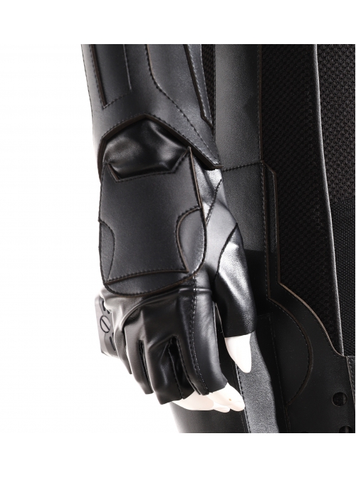 Marvel's Agents Of S.H.I.E.L.D. Quake Daisy Johnson Black Battle Suit Halloween Cosplay Accessories Black Wrist Guards And Gloves