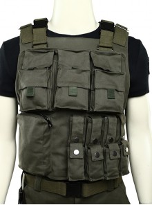 Resident Evil 3 Remake Biohazard RE 3 Carlos Oliveira Halloween Cosplay Costume Outer Vest