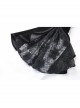 Gothic Black Velvet Long Sleeve Shoulder Cape
