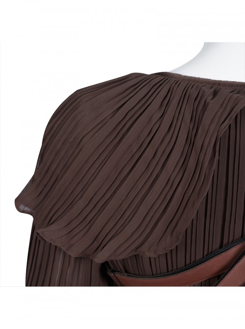 Game Elden Ring Malenia Outfit Halloween Cosplay Costume Brown Dress