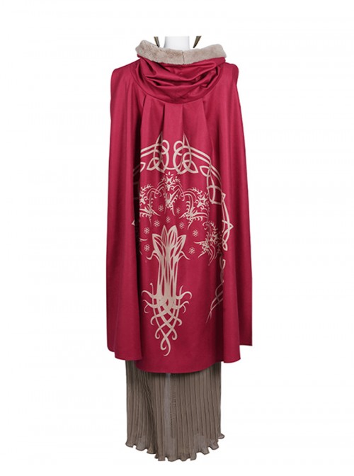 Game Elden Ring Malenia Outfit Halloween Cosplay Costume Red Cloak
