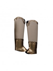 Game Elden Ring Malenia Outfit Halloween Cosplay Accessories Golden Leg Guards