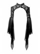 Gothic Black Sexy Hollow Out Lace Splicing Tulle Shoulder Cape