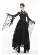 Gothic Black Sexy Hollow Out Lace Splicing Tulle Shoulder Cape