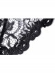 Gothic Black Sexy Hollow Out Lace Splicing Tulle Shoulder Cape