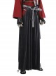 Ghost Of Tsushima Jin Sakai Red Samurai Suit Halloween Cosplay Costume Black Trousers