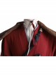 Ghost Of Tsushima Jin Sakai Red Samurai Suit Halloween Cosplay Accessories Beads Chain Shoulder Straps And Waistband