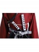 Ghost Of Tsushima Jin Sakai Red Samurai Suit Halloween Cosplay Accessories Beads Chain Shoulder Straps And Waistband