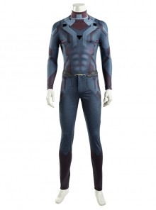 Avengers Age Of Ultron Vision Blue Bodysuit Battle Suit Halloween Cosplay Costume Blue Bodysuit