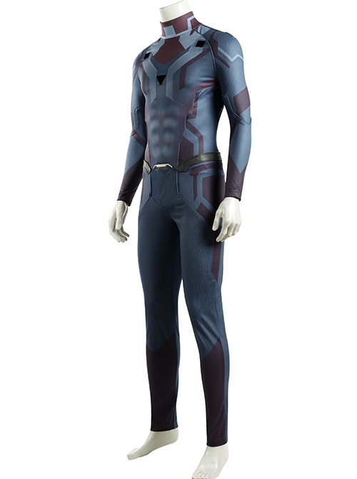 Avengers Age Of Ultron Vision Blue Bodysuit Battle Suit Halloween Cosplay Costume Blue Bodysuit