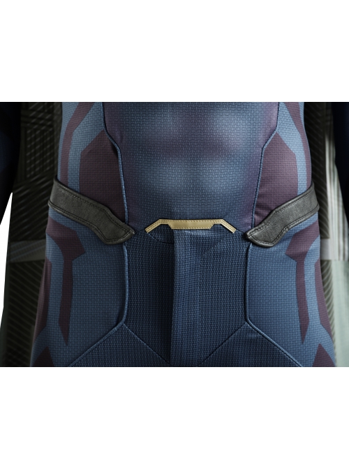 Avengers Age Of Ultron Vision Blue Bodysuit Battle Suit Halloween Cosplay Costume Blue Bodysuit