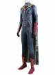 Avengers Age Of Ultron Vision Blue Bodysuit Battle Suit Halloween Cosplay Costume Cloak