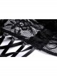 Black Embroidery Lace Gothic Gorgeous Hooded Cape