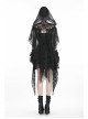 Black Embroidery Lace Gothic Gorgeous Hooded Cape