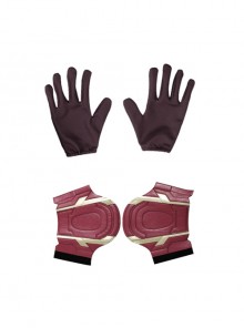 Avengers Age Of Ultron Vision Blue Bodysuit Battle Suit Halloween Cosplay Accessories Wrist Guards And Gloves