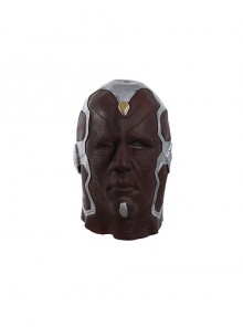 Avengers Age Of Ultron Vision Blue Bodysuit Battle Suit Halloween Cosplay Accessories Headcover
