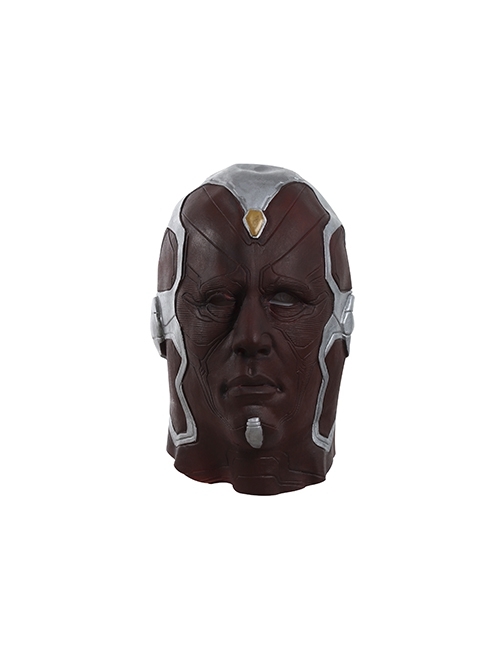 Avengers Age Of Ultron Vision Blue Bodysuit Battle Suit Halloween Cosplay Accessories Headcover