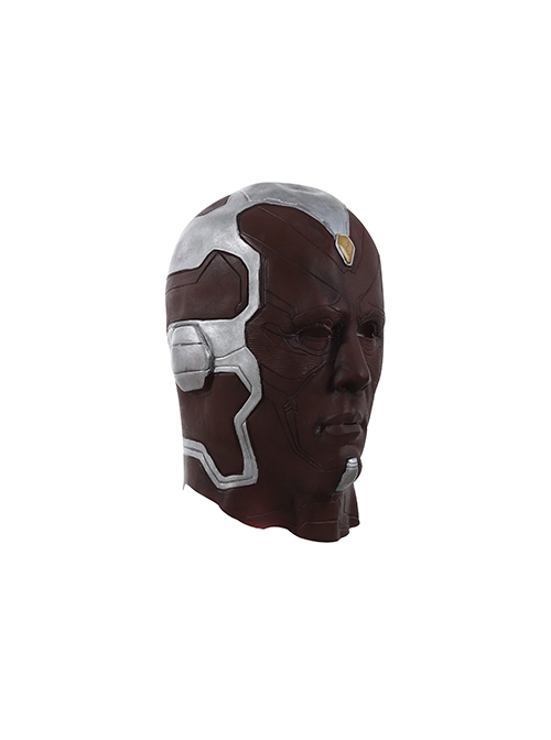 Avengers Age Of Ultron Vision Blue Bodysuit Battle Suit Halloween Cosplay Accessories Headcover