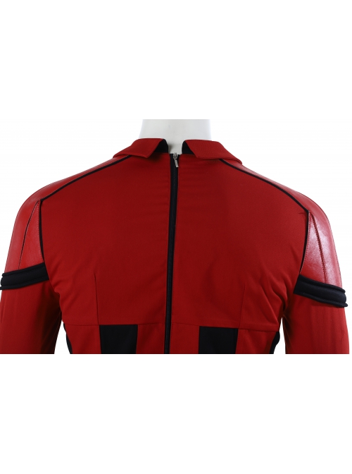 Black Widow Red Guardian Battle Suit Halloween Cosplay Costume Red Top
