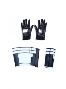 Black Widow Red Guardian Battle Suit Halloween Cosplay Accessories Wrist Guards And Gloves