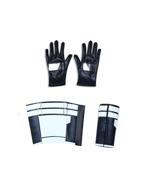 Black Widow Red Guardian Battle Suit Halloween Cosplay Accessories Wrist Guards And Gloves