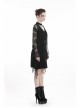 Gothic Black Hollow-out Embroidery Tassel Kimono Sleeves Tie-up Cape