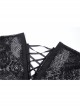 Gothic Black Hollow-out Embroidery Tassel Kimono Sleeves Tie-up Cape