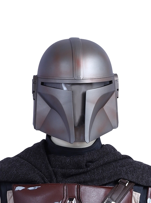 The Mandalorian Halloween Cosplay Accessories Silver Helmet