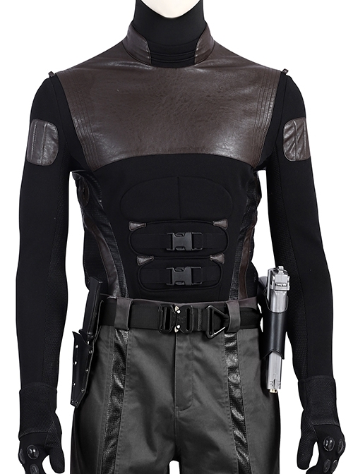 G.I.Joe Retaliation Snake Eyes Black Battle Suit Halloween Cosplay Costume Black Top