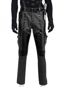 G.I.Joe Retaliation Snake Eyes Black Battle Suit Halloween Cosplay Costume Black Trousers