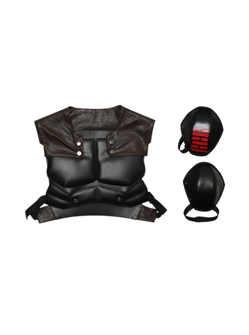 G.I.Joe Retaliation Snake Eyes Black Battle Suit Halloween Cosplay Costume Vest And Shoulder Guards