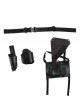 G.I.Joe Retaliation Snake Eyes Black Battle Suit Halloween Cosplay Accessories Black Belt Components And Back Straps Components