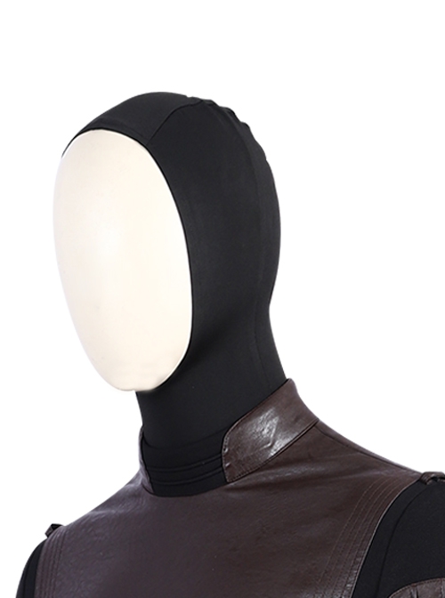 G.I.Joe Retaliation Snake Eyes Black Battle Suit Halloween Cosplay Accessories Black Head Cover And Helmet