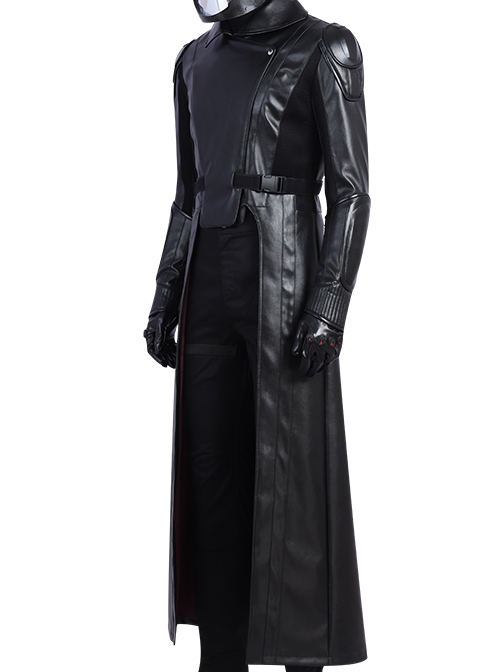 G.I.Joe Retaliation Cobra Commander Black Battle Suit Halloween Cosplay Costume Black Outerwear And Top