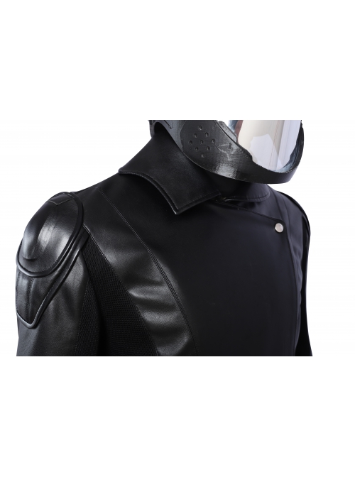 G.I.Joe Retaliation Cobra Commander Black Battle Suit Halloween Cosplay Costume Black Outerwear And Top