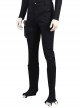 G.I.Joe Retaliation Cobra Commander Black Battle Suit Halloween Cosplay Costume Black Trousers