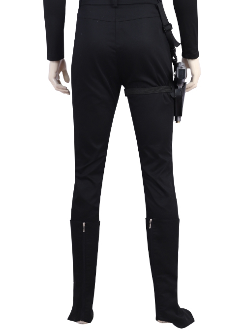G.I.Joe Retaliation Cobra Commander Black Battle Suit Halloween Cosplay Costume Black Trousers