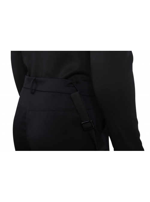 G.I.Joe Retaliation Cobra Commander Black Battle Suit Halloween Cosplay Costume Black Trousers
